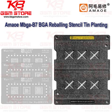 KB GSM STORE Amaoe Mbga B7 BGA Reballing Stencil Tin Planting