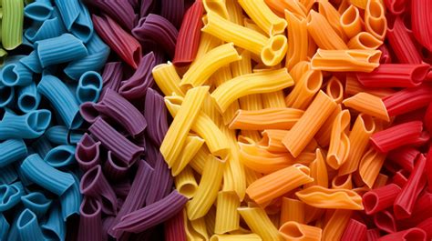 Vibrant Uncooked Italian Pasta Fusilli A Beautiful Background Texture