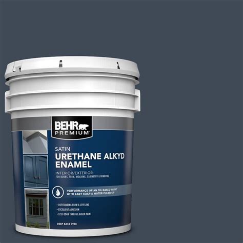 BEHR PREMIUM 5 Gal PPU14 20 Starless Night Urethane Alkyd Satin