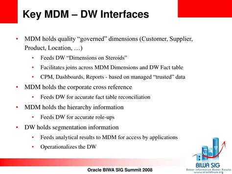 Ppt Better Information Through Master Data Management Oracle Mdm As A