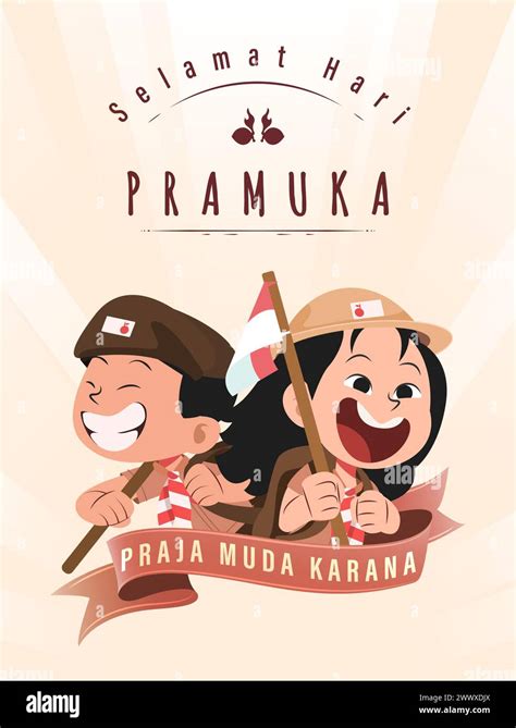 Translate Happy Scout Day August 14 Indonesian Festival Day Selamat