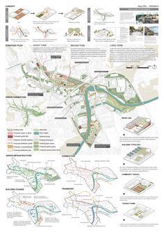 A Map Showing The Locations Of Various Buildings And Streets