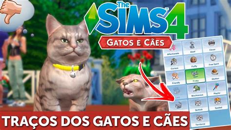 TRAÇOS DOS GATOS E CÃES THE SIMS 4 GATOS E CÃES YouTube