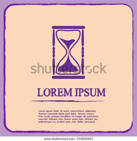 Vector Illustration Hourglass Stock Vector Royalty Free 253800643 Shutterstock