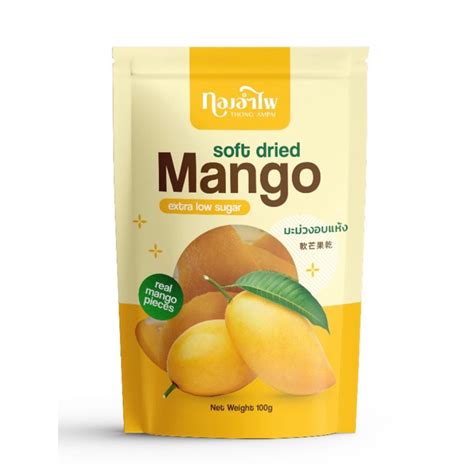 Thong Ampai Soft Dried Mango 100g Extra Low Sugar Shopee Malaysia