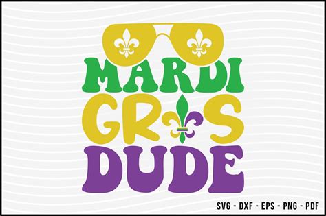 Mardi Gras Dude Retro Svg Design Graphic By Bee Craftr · Creative Fabrica