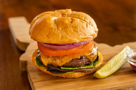 Classic Grilled Ostrich Burger
