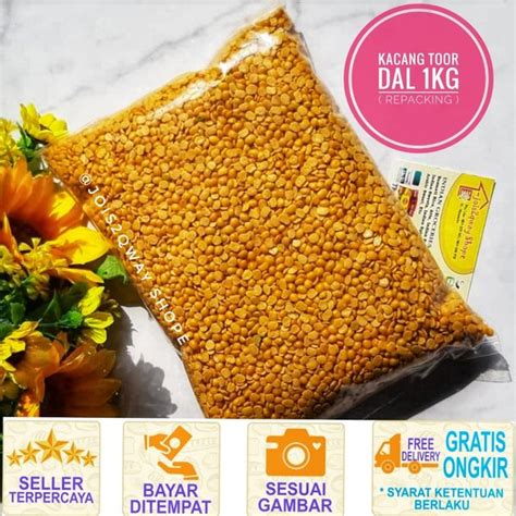 Jual Kacang Toor Dal Repacking 1kg Kacang Lentil Di Lapak