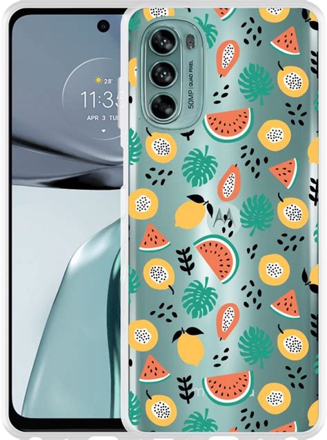 Motorola Moto G62 5G Hoesje Tropical Fruit Designed By Cazy Bol