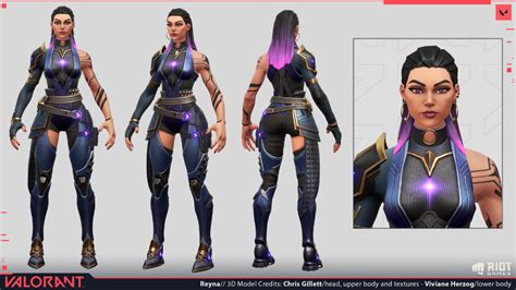 ArtStation VALORANT Reyna Chris Gillett Character Turnaround