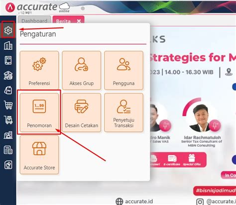 Cara Input Penomoran Otomatis Accurate Online Acis Jateng