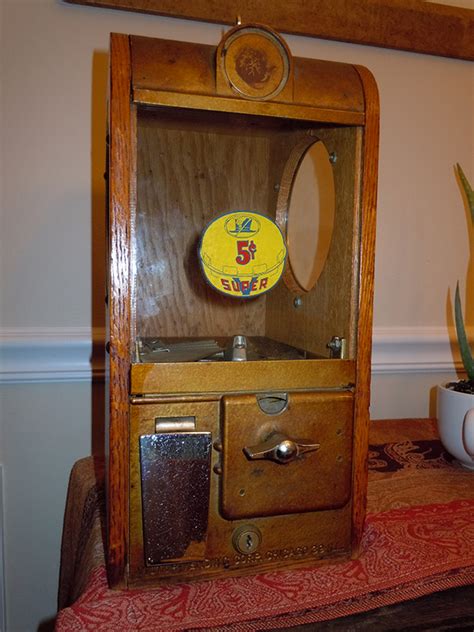 Victor Antique Wooden Gumball Machine Collectors Weekly