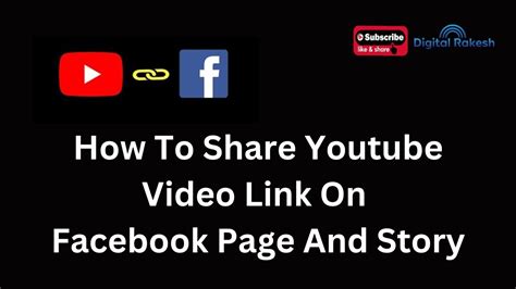 How To Share Youtube Video Link On Facebook Page And Story Youtube