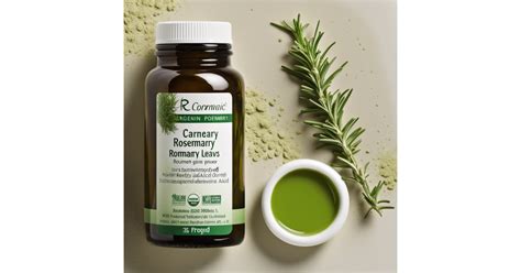 Rosemary Extract Supplement Powerful Antioxidant Rich In Carnosic Ursolic And Rosmarinic Acid