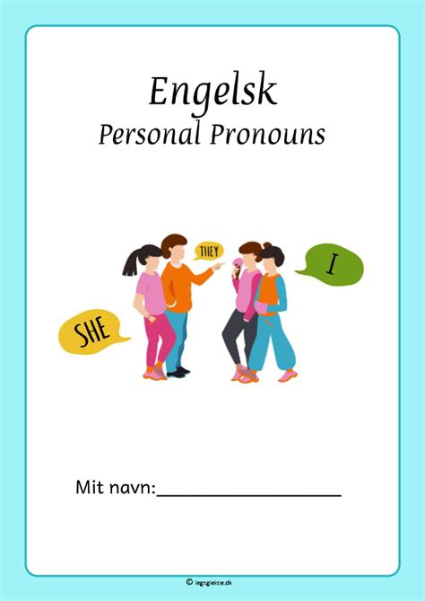 Engelsk Grammatik Klasse Personal Pronouns Leg Og Lektie