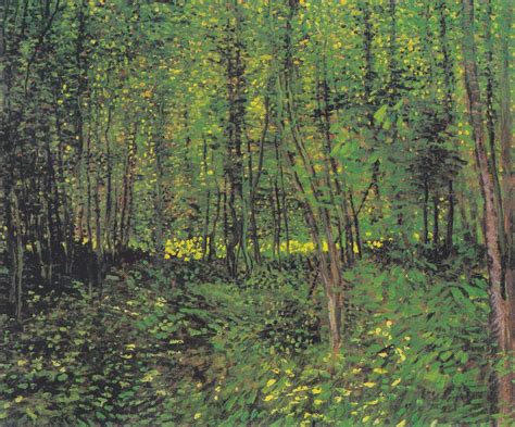 Trees And Underwood Van Gogh Art Van Gogh Paintings Vincent Van