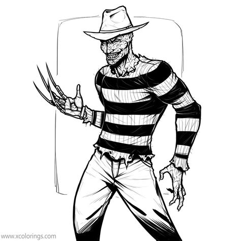 Freddy Krueger Coloring Pages Printable