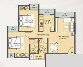 Bhk Apartment Flat For Sale In Mukta Luxuria Shilphata Navi Mumbai