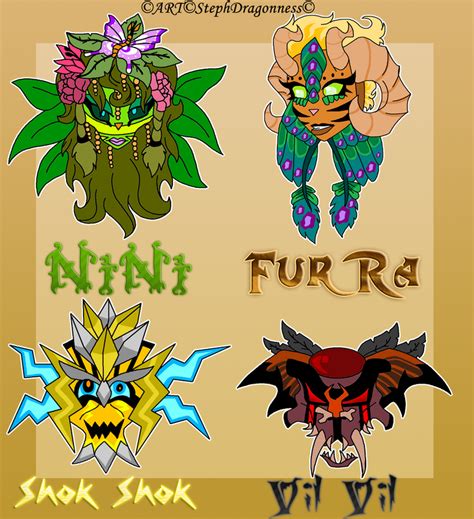 Fc Lost Elemental Masks By Stephdragonness On Deviantart