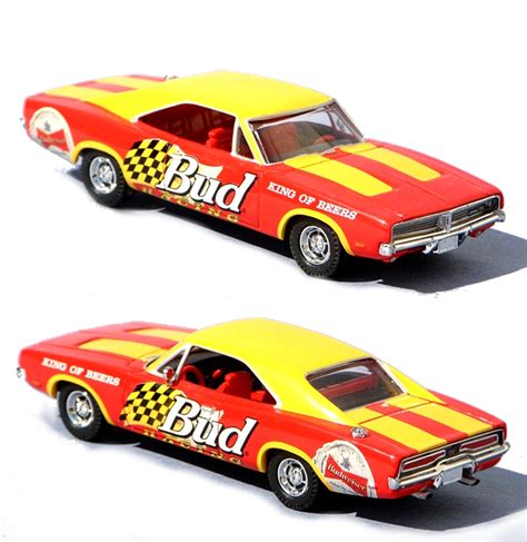 Matchbox 143 Scale 1969 Dodge Charger Bud Racing Budweiser Beer Race