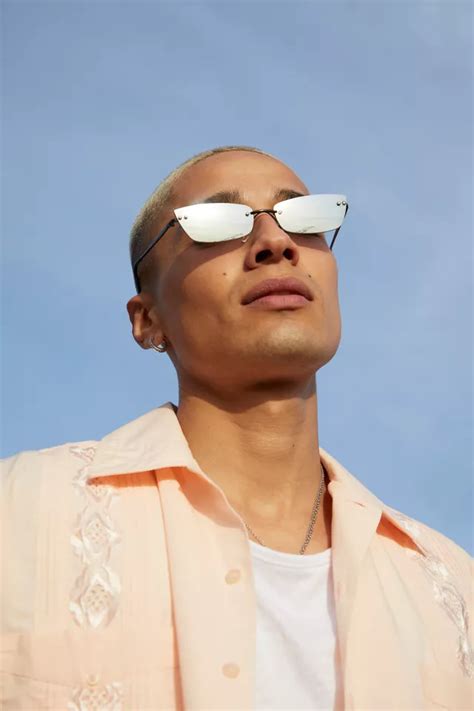 Neo Rimless Rectangle Sunglasses | Urban Outfitters Canada