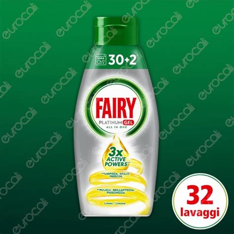 Platinum Gel Detersivo Lavastoviglie Limone Confezione Da Ml Fairy