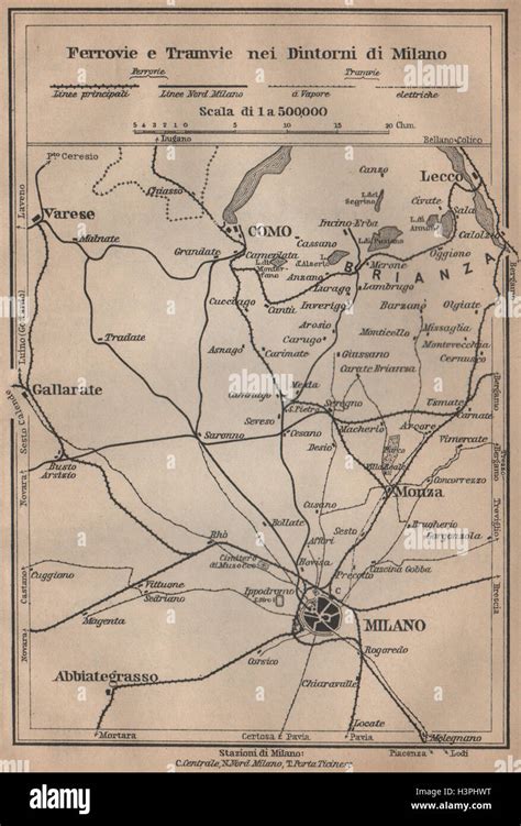 FERROVIE E STRAßENBAHNEN NEI DINTORNI DI MILANO Eisenbahn Como Lecco