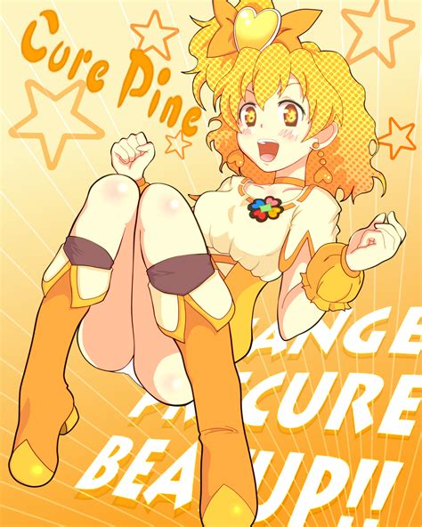 Yamabuki Inori And Cure Pine Precure And 1 More Drawn By Papapapapain