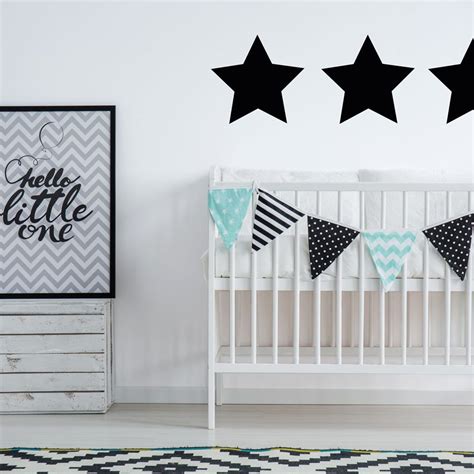 Grey And Aqua Star Wall Stickers Shape Wall Stickers Stickerscape Uk