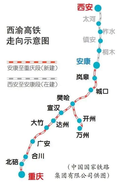 西渝高铁安康至重庆段开建 沿线设11座车站 与郑渝高铁连接线同步开建澎湃号·媒体澎湃新闻 The Paper