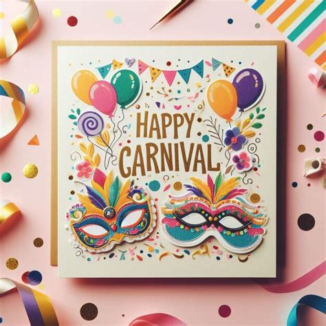 Premium Photo Colorful Happy Carnival Greetings Captivating Images