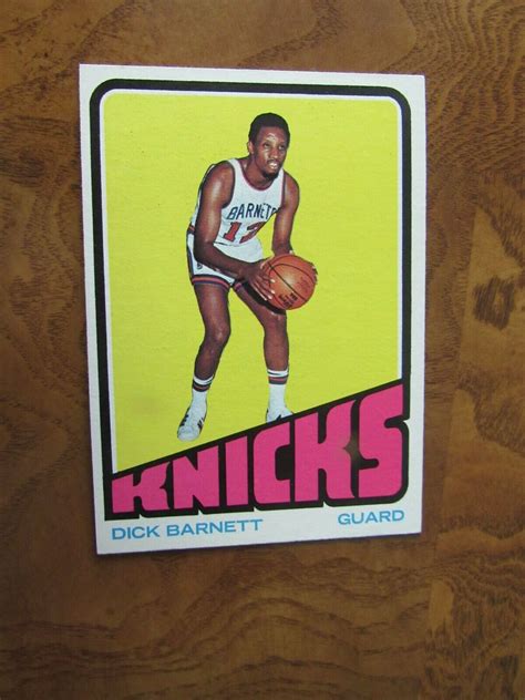 Topps Basketball Cards Dick Barnett G New York Knicks