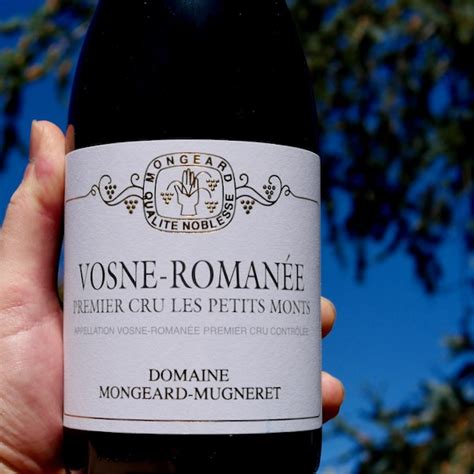 Domaine Mongeard Mugneret Vosne Roman E Er Cru Les Petits Monts