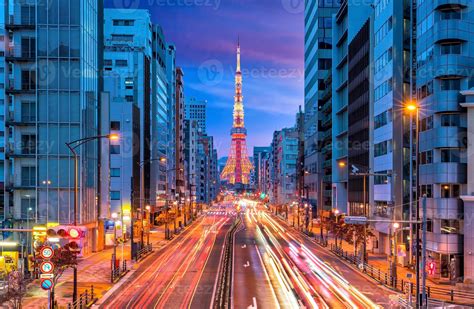 Tokyo city street view with Tokyo Tower 3177893 Stock Photo at Vecteezy