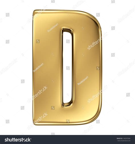 Letter D Gold Solid Alphabet Stock Illustration 140247046 | Shutterstock