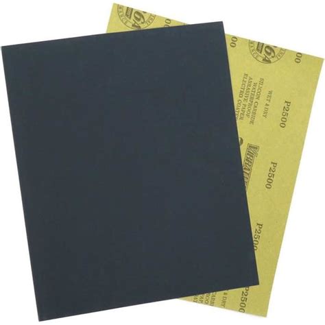 Papier De Verre 2 Feuilles De Grain 60 2500 Polissage Humide Et Sec