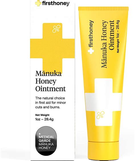 First Honey Wound Healing Ointment [ 1oz 28 4g ] 100 Active Leptospermum Fast