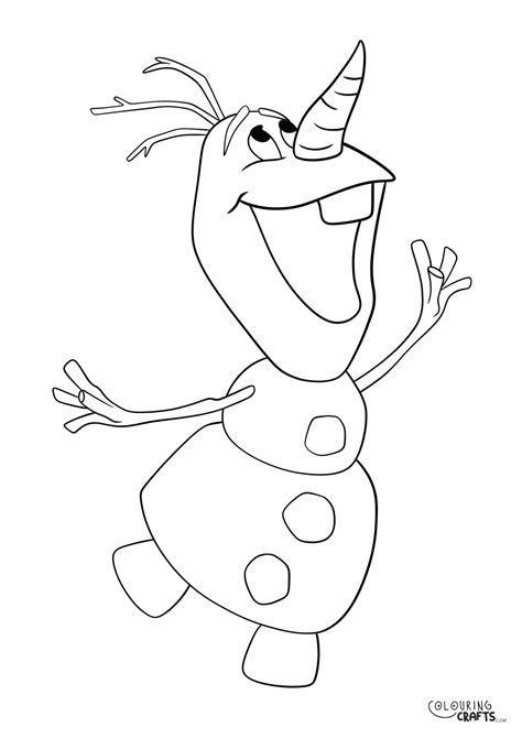 Disney Frozen Olaf Colouring Page Colouring Crafts