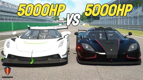 5000HP Koenigsegg Jesko Vs 5000HP Koenigsegg Agera RSR RACE YouTube