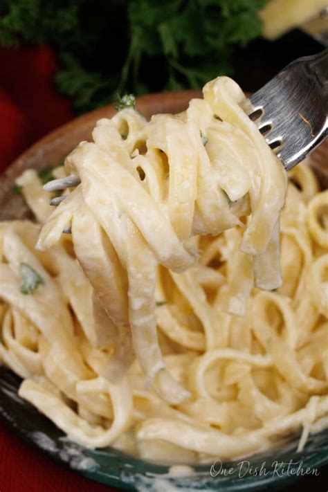 Fettuccine Alfredo For One One Dish Kitchen