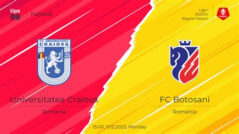 Universitatea Craiova Vs FC Botosani Prediction 11 12 2023 Football