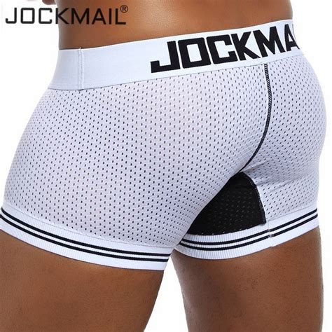 Jockmail B Xer De Malla Transpirable Para Hombre Ropa Interior Sexy De