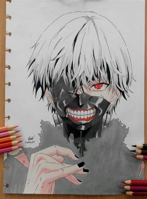 Drawing Kaneki Ken From Tokyo Ghoul S2 By Noviankun19 On Deviantart