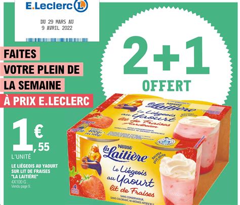 Offre Le Yaourt La Grecque Stracciatella Sur Lit De Fraises Ou De