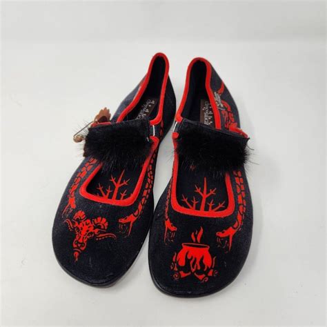 Hot Chocolate Design Chocolaticas VELVET SNAKE Mary Jane Flats Shoes Sz