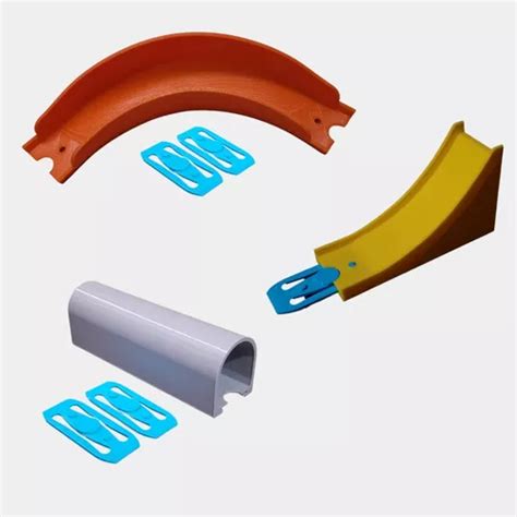 Kit Curva 90 Rampa Túnel Para Pistas Hot Wheels Parcelamento sem juros