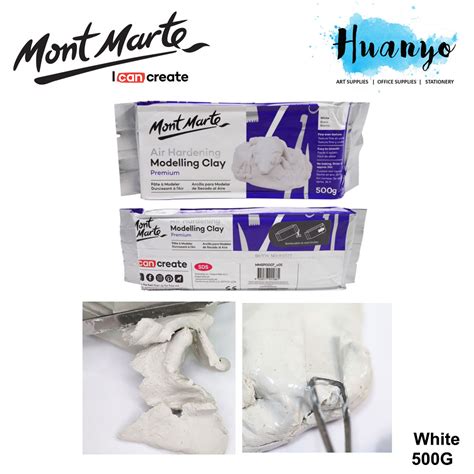 Mont Marte Premium Air Hardening Modeling Clay Paper Clay White