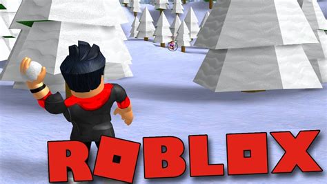 NEJVĚTŠÍ SNĚHOVÁ BITVA V ROBLOXU ROBLOX Snow Ball Fighting