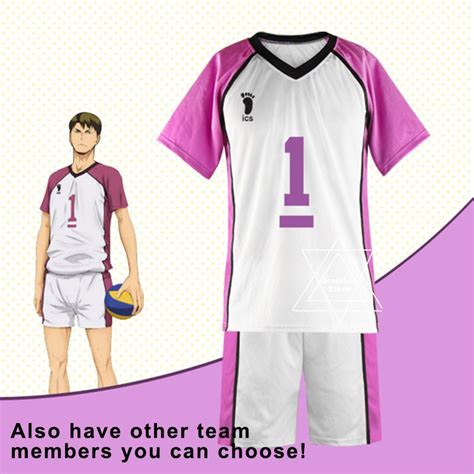 Ready Stock Anime Set Haikyuu Shiratorizawa School Ushijima