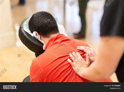 Man Seated Massage Image And Photo Free Trial Bigstock